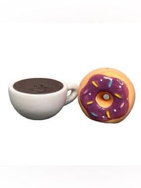 Decorative Donut and Coffee Ceramic salt and pepper shakers form target
